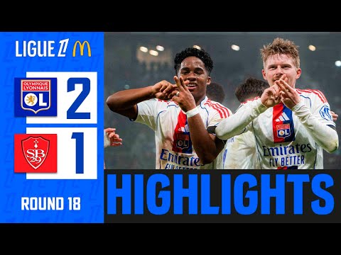 Lyon vs Brest | 2-1 | Highlights | Ligue 1 2025/26 | Lyon Brest