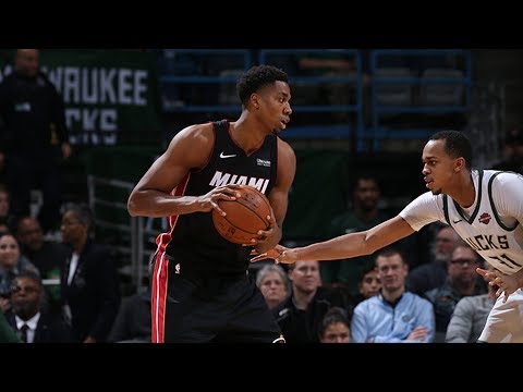 Hassan Whiteside 27 Points 6 Blocks vs Giannis and Bucks! 2017-18 Season