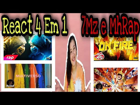 REACT 4 EM 1 RAP Subzero e Scorpion ,Rap Multiverso,Rap Tributos animes e Rap On Fire (7MZ & MhRap)