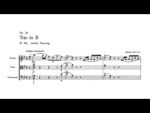 Franz Schubert – String Trio in B-flat major, D.581