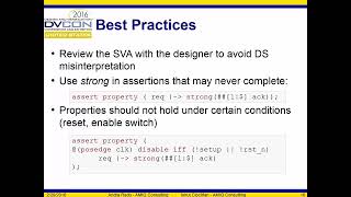 SVA Advanced Topics: SVAUnit and Assertions for Formal