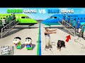 Franklin Blue Gang VS Shinchan Green Gang Plane Challenge In GTA 5