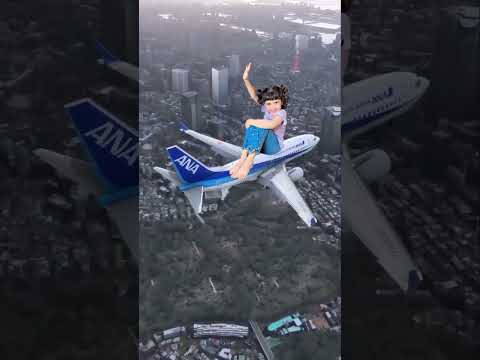 Elsa plane k uper baith gai ✈️ #shorts #youtubeshorts #viral #trending #plane