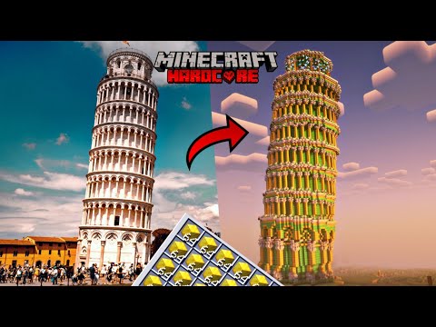 INSANE MINECRAFT LEANING TOWER BUILD!