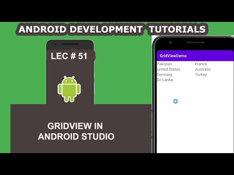 Gridview in Android Studio - 51 - Android Development Tutorial for Beginners