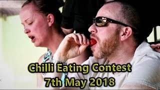 Chilli Eating Contest at Eastnor Castle Monday 7th May 2018