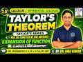 TAYLOR S SERIES FOR ONE VARIABLE TAYLOR THEOREM TAYLOR SERIES EXAPANSION ENGINEERING MATH