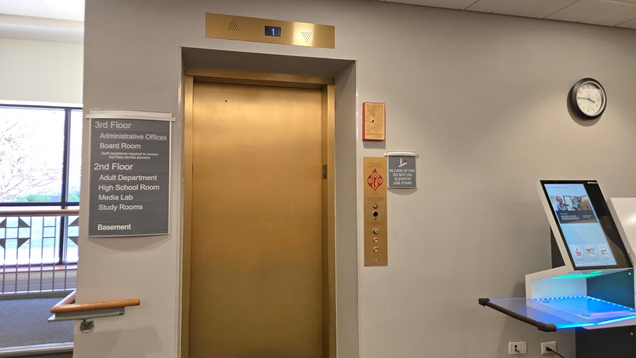 Schindler HXPress Hydraulic Elevator at Glen Ellyn Public Library in Glen Ellyn IL 