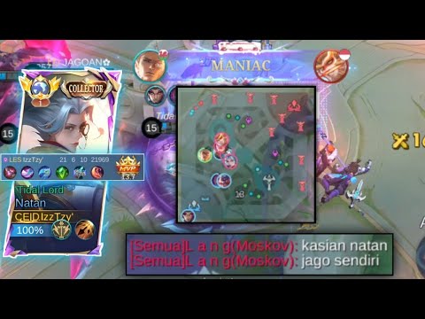 GAMEPLAY NATAN TOP GLOBAL - NATAN TOP GLOBAL GAMEPLAY - NATAN GAMEPLAY EPIC COMEBACK - NATAN MLBB