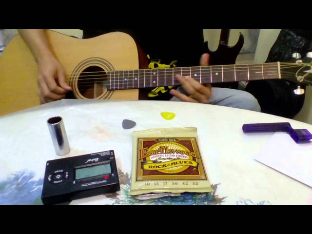 Vídeo relacionado con Ernie Ball Earthwood Rock and Blues - Cuerdas para guitarra acústica, bronce fosforado, con cuerda Sol lisa, 3 paquetes, calibre 10-52