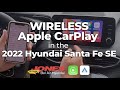 WIRELESS Apple CarPlay 📲 in the 2022 Hyundai Santa Fe SE