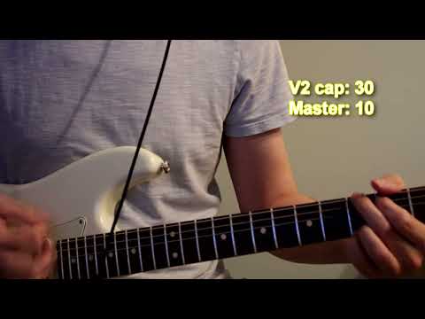 Marshall V2a bypass cap comparison stratocaster telecaster