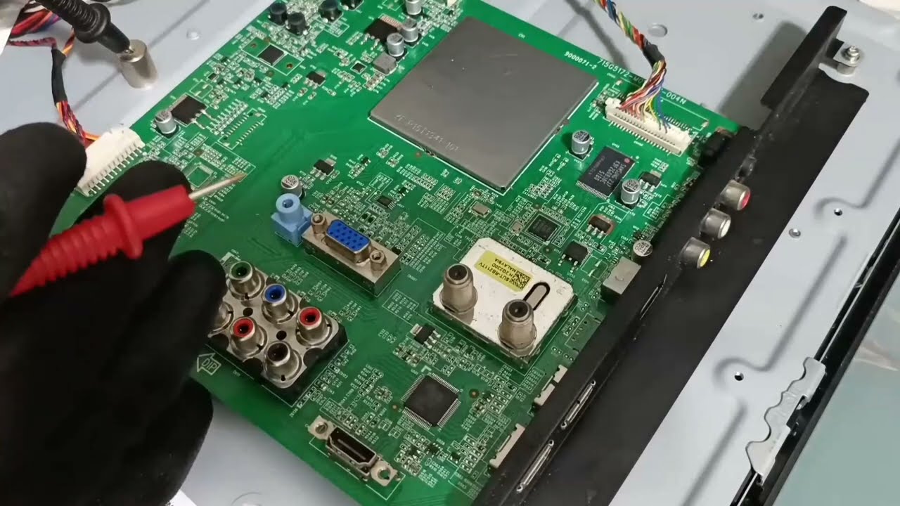 tv philips 32pfl3707d/78 análise e reparo placa principal.