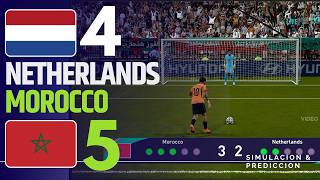 Penalty Shootout ⚽ Netherlands vs. Morocco  | 2026  FIFA World Cup | VideoGame Simulation (Gameplay)
