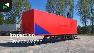 Groenewegen DRO-10-10 1 Axle APK 08/26 Tailgate Steering Axle semitrailer varebil | Bilde 4 - Autoline