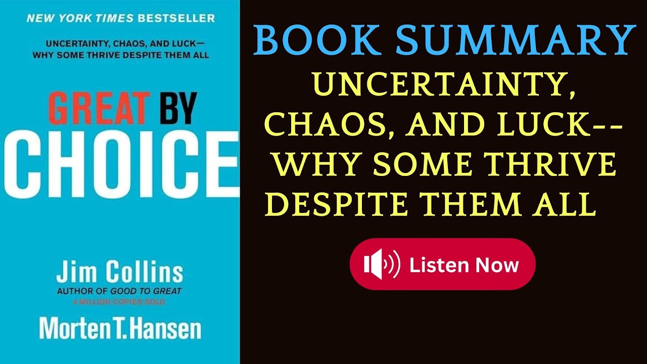 Great by Choice by Jim Collins , Morten T. Hansen #audiobooks #booktok #books #booktube