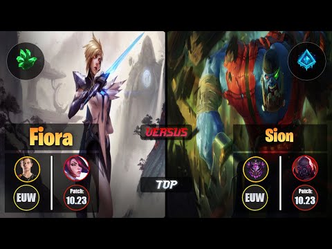 Caps FIORA (Top) [Grasp of the Undying] VS SION - Master EUW Patch 10.23