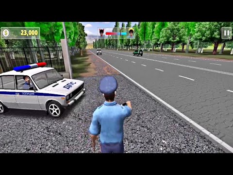 Road Traffic Cop Job Simulator 3D - Old Police Car in Pursuit - Android GamePlay