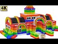 DIY How To Make A Super Beautiful VILLA With Magnetic Balls 4K