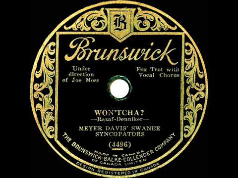 1929 Meyer Davis - Won’tcha? (Dick Robertson, vocal)