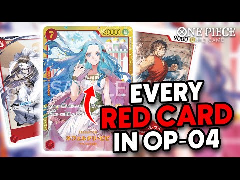 EVERY RED CARD IN OP-04 REVIEW! [KINGDOM OF INTRIGUE] - ONE PIECE CARD GAME