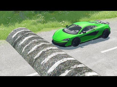 Mobil vs Speed Bumps #9 - BeamNG Drive