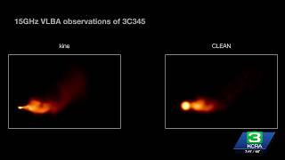 "Blockbuster" new video of blazar launched from black hole