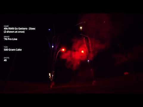 49s RWB Go Getters 25sec - 49 shot '76 Pro Line 500 Gram Cake