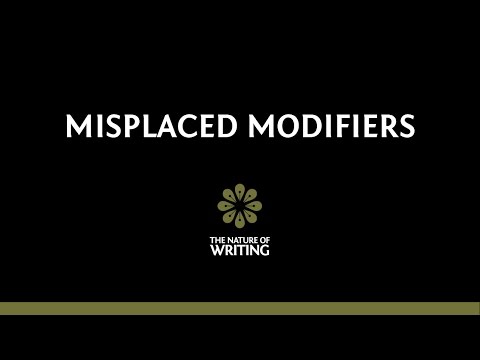 Misplaced Modifiers