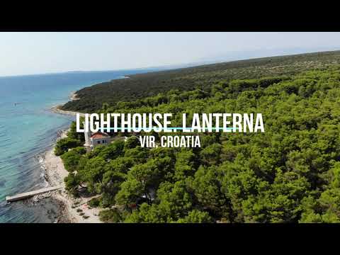 Lighthouse Lanterna, Red stone - island Vir, Croatia