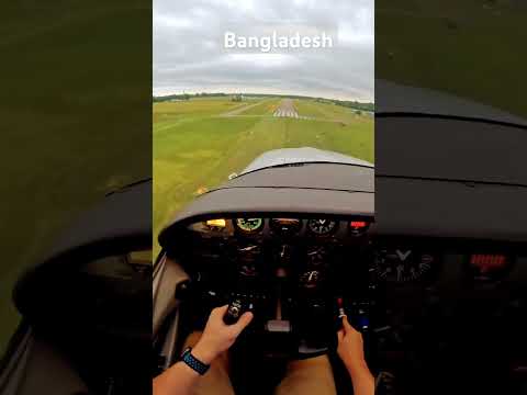 Cessna 182 landing at Sporty's - eveningapproach-000 #music #bangladesh #video #reels #air