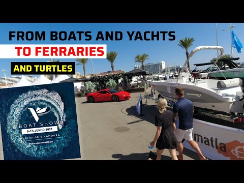 Riding electric offroad skateboard in Algarve and Vilamoura Marina International Boat Show