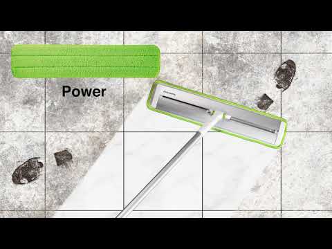 Sliding mop, attachment with cloth