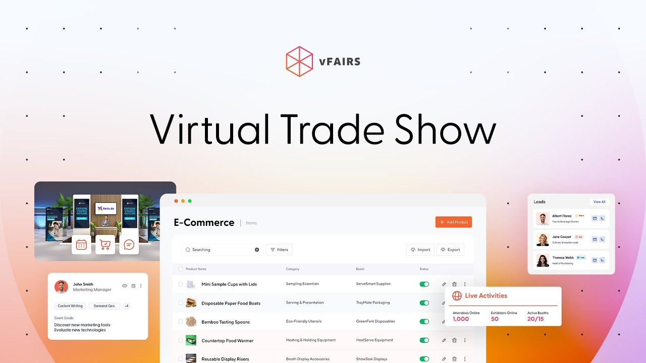 Virtual Tradeshow Promo | Fast Setup, Exhibitor Tools, Networking, Analytics