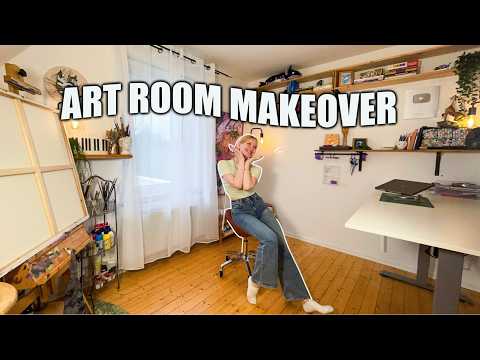 Aus meinem KINDERZIMMER ein KUNST ATELIER machen!