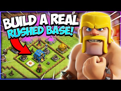 Become the Smartest Player In The Game! Level 1 Rushed Base (Clash of Clans)