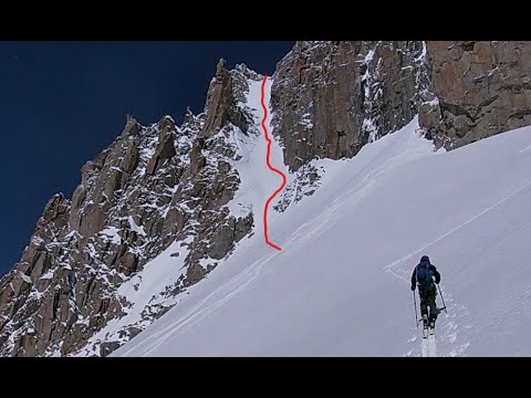 Aiguille du Chardonnet South Face - Ski Alpinism on the S/SE couloir