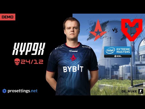 Astralis Xyp9x (24/4/12) vs MOUZ - de_nuke - 16-10 - POV DEMO & SETTINGS