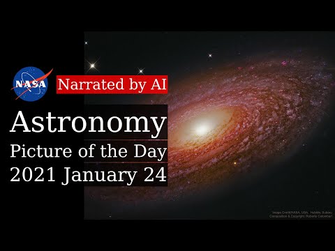 APOD: 2021-01-24 - Massive Nearby Spiral Galaxy NGC 2841 (Narrated by Brian)