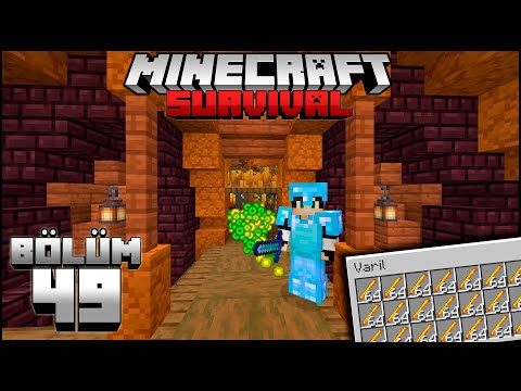 HIZLI ve BASİT BLAZE FARMI (Sınırsız Xp ve Yakıt)┇Minecraft Survival ▹Bölüm 49