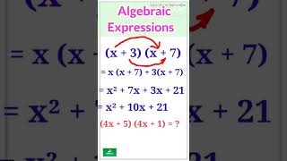 Algebraic expression class 8 #shorts #youtubeshorts #youtube #ytshorts #math #ecomaths