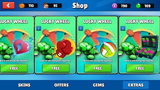 How to get Free Special Emotes in Stumble Guys + 10 Spinning different Wheels