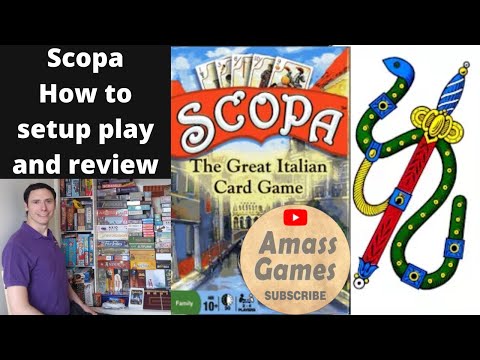 Scopa - How to set up, play and review by * AmassGames *