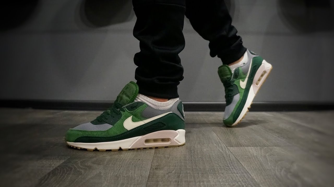 Nike Air Max 90 Premium Pro Green DH4621-300 on feet