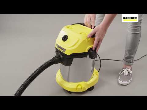 Karcher Cilindrinis klostuotas filtras WD/SE serijos siurbliams video