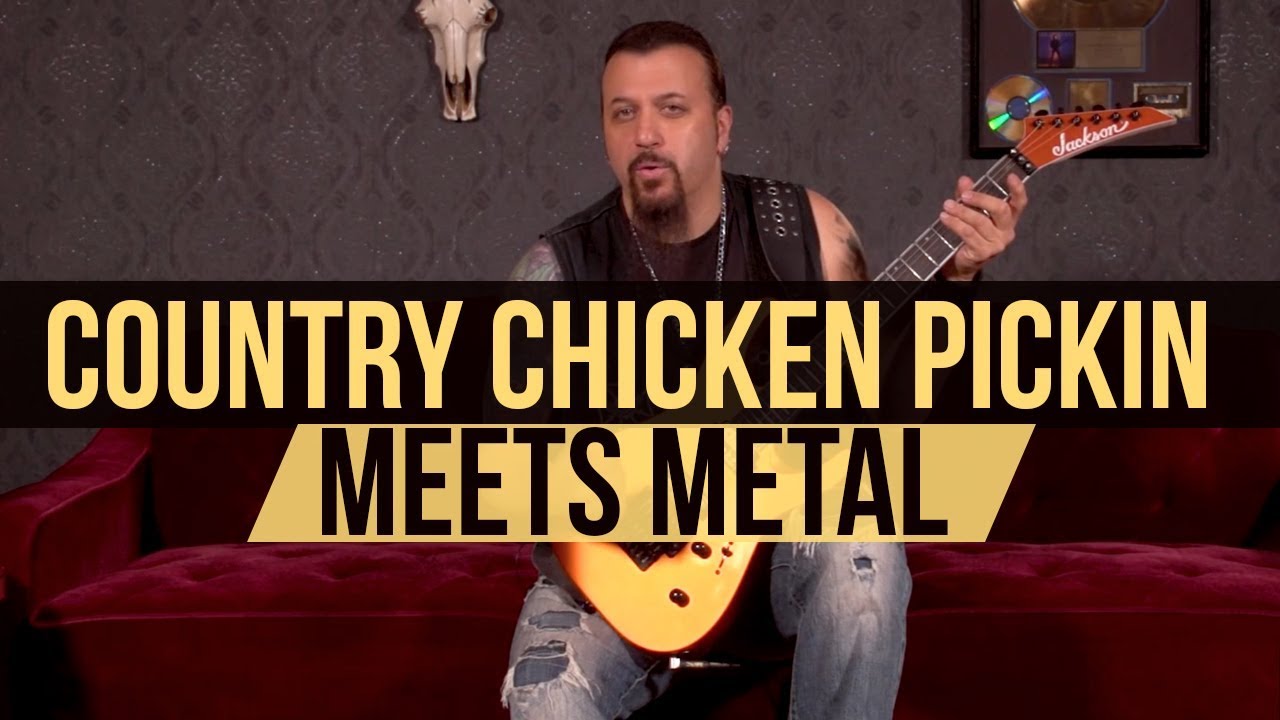 Country-style Chicken Pickin Meets Metal Lesson with Mike Orlando - YouTube