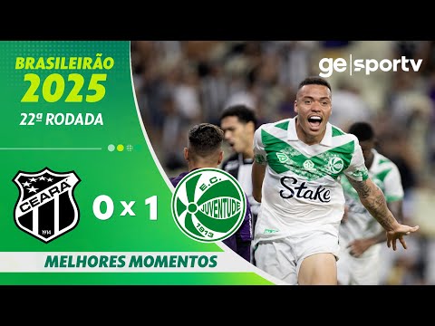 Gols e lances de Ceará x Juventude-RS