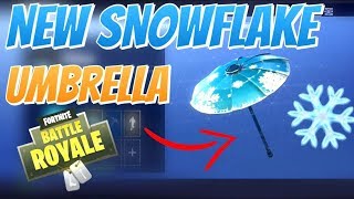 HOW TO GET THE SNOWFLAKE UMBRELLA IN FORTNITE FOR FREE! (Fortnite battle royale)