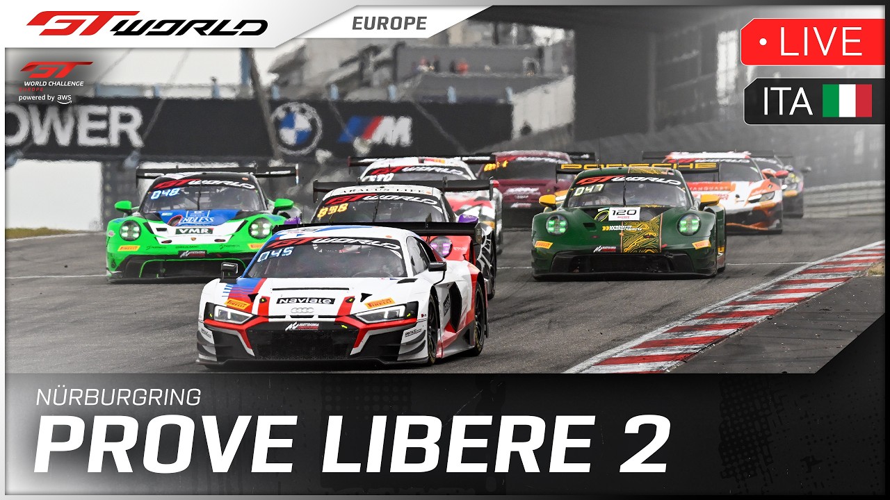 LIVE | Prove Libere 2 | Nürburgring | GT World Challenge powered by AWS 2026 (Italiano)