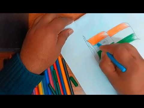 National Flag Of India ll Bittu's Art & Craft ll Easy For Beginners